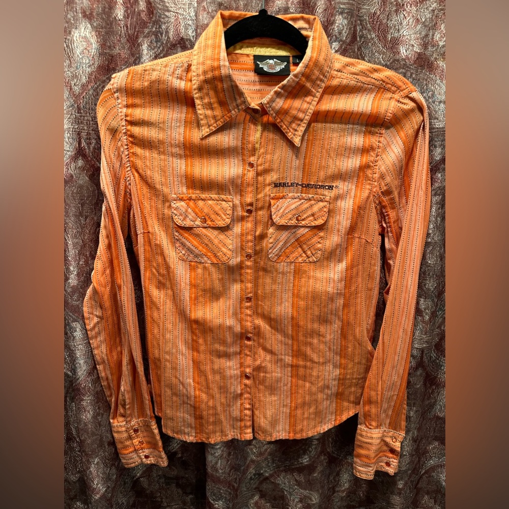 Harley Davidson Snap Closure Shirt